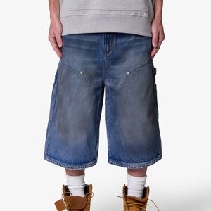 mnml Ultra Baggy Carpenter Shorts - Washed Blue Size 33Washed Blue / 33